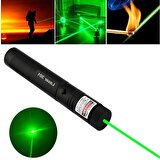 Bibizde Green Laser Pointer Şarjlı Güçlü Yeşil Lazer Metal Kasa