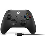Microsoft Xbox Wireless Controller 9.nesil Kol Carbon Black + Type C USB Kablo