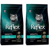 Reflex Plus Somonlu Kısırlaştırılmış Kedi Maması 1.5 kg 2'li Set