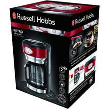 Russell Hobbs 21700-56 Retro Kırmızı Filtre Kahve Makinesi
