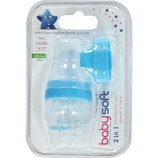 BabySoft Pp Mini Biberon Suluk Alıştırma Seti 30 ml Mavi