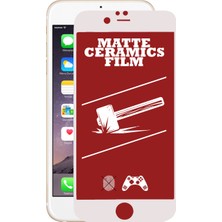 Caseart Apple  iPhone 6 Plus Tam Kaplayan Mat Seramik Nano Esnek Ekran Koruyucu - Beyaz