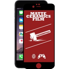 Caseart Apple  iPhone 6s Plus Tam Kaplayan Mat Seramik Nano Esnek Ekran Koruyucu - Siyah