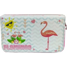 Cappi Flamingo Üç Bölmeli Kalem Kutusu