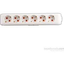 Viko 90113600 Multi-Let Topraklı Klemensli 6'lı Grup Priz