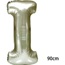 Ez Jet Ezjet  90 cm I Harfi Folyo Balon Gümüş