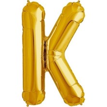 Ez Jet Ezjet  Balon Parti K Harf Gold Folyo Balon 102 cm