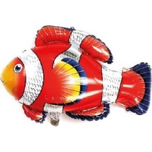 Ez Jet Ezjet  Folyo Balon Doğum Günü Balonu Parti Balonu 90 x 71 cm Turuncu Balık