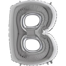 Ez Jet Ezjet  Gümüş Folyo Harf Balon