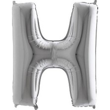Ez Jet Ezjet  Gümüş Folyo Harf Balon