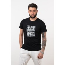 Akçaylar Slimfit Basic Baskılı Erkek T-Shirt