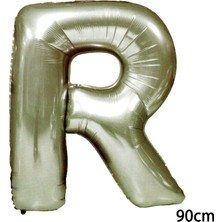 Fırsat Ayı Fırsatayı  90 cm R Harfi Folyo Balon Gümüş