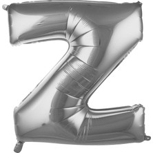 Fırsat Ayı Fırsatayı  Balon Z Harf 76 cm Gümüş Folyo Balon 34 Inc