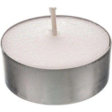 Fırsat Ayı Fırsatayı  Beyaz Yuvarlak Tealight Mum
