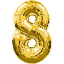 Fırsat Ayı Fırsatayı Gold Folyo Balon 8 Rakamı