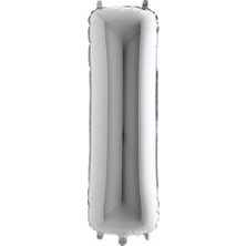 Pembecin  Gümüş Folyo Harf Balon