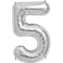 Vegetti  5 Folyo Balon Gümüş