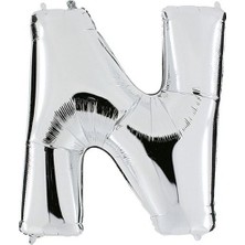 Vegetti  Balon Parti N Harf Gümüş Folyo Balon 102 cm