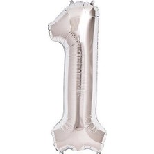 Vegetti Gümüş Folyo Balon 1 Rakamı