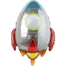 Vegetti  Folyo Balon Doğum Günü Balonu Parti Balonu 70 cm Roket