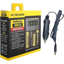 Nitecore New I4 Şarj Aleti ve Araç Şarj Seti