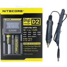 Nitecore D2 Şarj Aleti ve Araç Şarj Seti