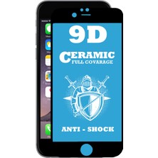 Caseart Apple iPhone 6s Plus Tam Kaplayan Seramik Nano Esnek Ekran Koruyucu - Siyah