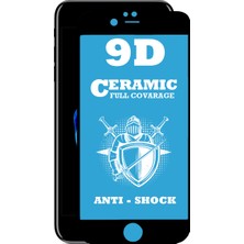 Caseart Apple iPhone 7 Plus Tam Kaplayan Seramik Nano Esnek Ekran Koruyucu - Siyah