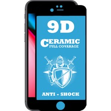 Caseart Apple iPhone 8 Tam Kaplayan Seramik Nano Esnek Ekran Koruyucu - Siyah