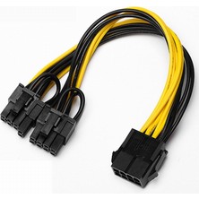 Molex 8 Pin Power Ayırıcı Pci-E Molex 8 Pin Çoklayıcı Kablo 30CM Uzunluk