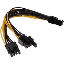 Molex 8 Pin Power Ayırıcı Pci-E Molex 8 Pin Çoklayıcı Kablo 30CM Uzunluk