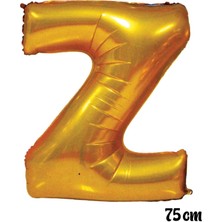 Ez Jet Ezjet  75 cm Z Harfi Folyo Balon Altın