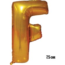 Ez Jet Ezjet  75 cm F Harfi Folyo Balon Altın
