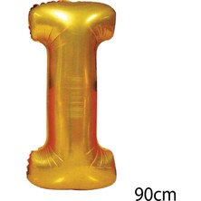 Ez Jet Ezjet  90 cm I Harfi Folyo Balon Altın