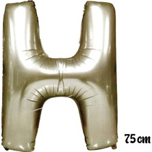 Ez Jet Ezjet  75 cm H Harfi Folyo Balon Gümüş