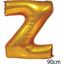 Ez Jet Ezjet  90 cm Z Harfi Folyo Balon Altın