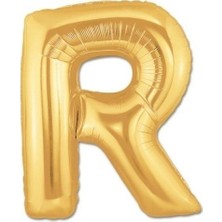 Ez Jet Ezjet  Balon Parti R Harf Gold Folyo Balon 102 cm