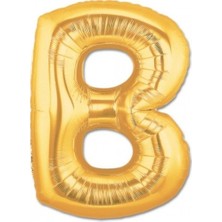 Ez Jet Ezjet  Balon Parti B Harf Gold Folyo Balon 102 cm