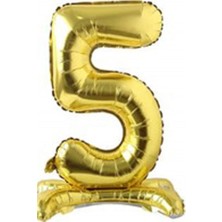 Ez Jet Ezjet  Ayakta Durabilen Gold Rakam Folyo Balon