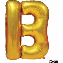 Vegetti  75 cm B Harfi Folyo Balon Altın