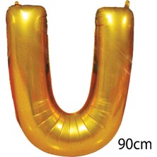 Vegetti  90 cm U Harfi Folyo Balon Altın