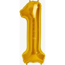 Vegetti  Balon Rakam Balon Folyo Orta Boy 75 cm Gold 1