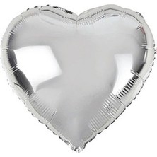 Vegetti  Balon Kalp Folyo Balon Gri