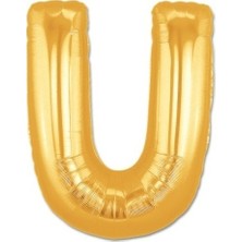 Vegetti  Balon Parti U Harf Gold Folyo Balon 102 cm