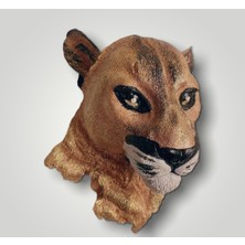 1001 Fırça Polyester Puma Kafası Duvar Süsü