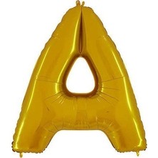 Fırsat Ayı Fırsatayı  A Folyo Balon Gold 100 cm Helyum Balon Uçan Balon