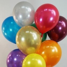 Fırsat Ayı Fırsatayı Parti Seza 30 Adet Karışık Renkli Metalik Balon