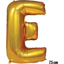 Fırsat Ayı Fırsatayı  75 cm E Harfi Folyo Balon Altın