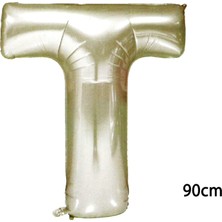 Fırsat Ayı Fırsatayı  90 cm T Harfi Folyo Balon Gümüş