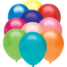 Fırsat Ayı Fırsatayı  Karışık Baskısız Pastel Balon 100LÜ /12INÇ/